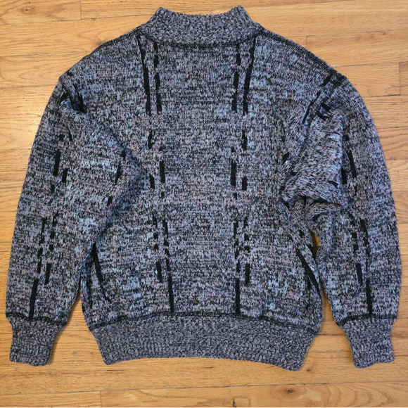 Vintage Generra 80s 90s Womens Pullover Knitted Sweater Abstract Geometric SZ LG - Picture 6 of 6